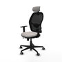 PIQUERAS Y CRESPO Silla de oficina Jorquera con mecanismo Sincro/Traslack Blanco/Negro