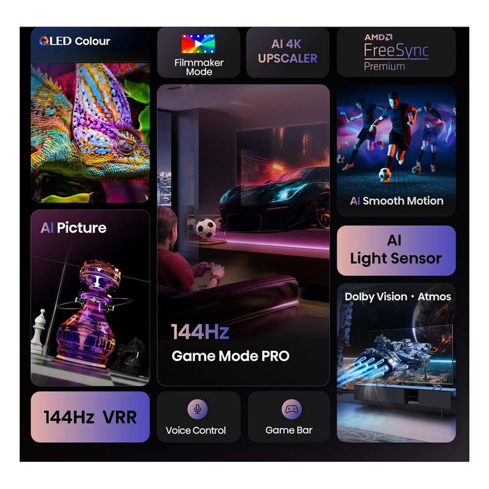 Hisense 65E77Q PRO Smart TV 164cm 65" 4K QLED