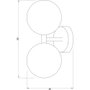 Aplique de Pared As Sib Retro SKD-W1019 con Portabombillas E27