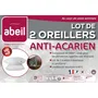 Abeil Set 2 Almohadas Antiacáros 60x60 cm 100% Algodón Orgánico Tratado Biome®