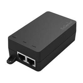 EnGenius EPA5006GAT Adaptador PoE Gigabit 1 Puerto 30W IEEE 802.3af/at 54V/0.6A Entrada 110-240VAC Negro Montaje Pared