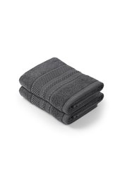 Piramit Anthracite Juego de Toallas de Mano 100% Algodón 50x90 cm 450 gr/m² Antracita