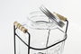 DKD Home Decor Dispensador de Bebidas de Cristal 4000 ml con Soporte