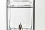 DKD Home Decor Dispensador Bebidas Cristal Hierro Abs Silicona Transparente Negro 19 x 39 x 19 cm (4 Unidades)