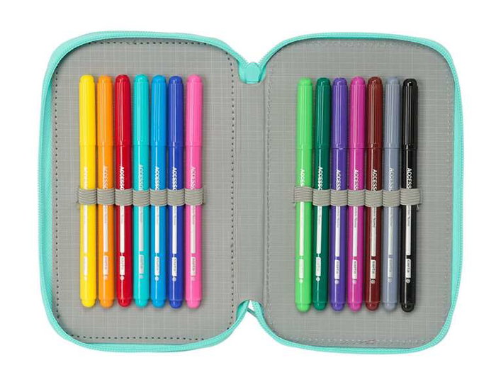 Plumier Triple Na!Na!Na! Surprise Bunny Rosa Turquesa 12,5 x 19,5 x 5,5 cm 37 Piezas