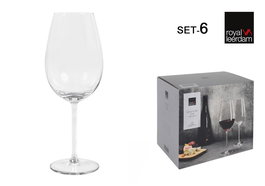 Inde - Set 6 Copas "Degustation", 65 cl, Copa Vino, Dimensiones: 9,1 cm Ancho x 25,2 cm Alto x 6,5 cm Largo
