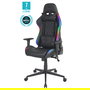 Deltaco Gaming DC410 Silla Gaming Ergonómica, Negro, Respaldo Ajustable 90-180°, Asiento y Respaldo Acolchados, Peso Máx. 120 kg, Altura Máx. 185 cm, Reposabrazos 2D