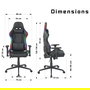Deltaco Gaming DC410 Silla Gaming Ergonómica, Negro, Respaldo Ajustable 90-180°, Asiento y Respaldo Acolchados, Peso Máx. 120 kg, Altura Máx. 185 cm, Reposabrazos 2D