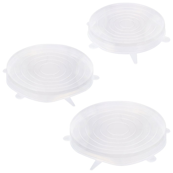 Cook Concept Juego de 3 Tapas Flexibles de Silicona