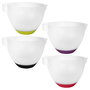 Lily Cook Bol para Pasteles Diámetro 24 cm Altura 14 cm Plástico con Base de Silicona Antideslizante Colores Surtidos Capacidad 3 L