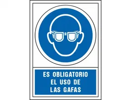 Syssa Señal de Obligacion Obligatorio Uso Gafas PVC 245x345 mm