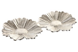 DKD Home Decor Bandeja Vaciabolsillos Margarit Aluminio Plateada