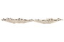 DKD Home Decor Bandeja Vaciabolsillos Margarit Aluminio Plateada