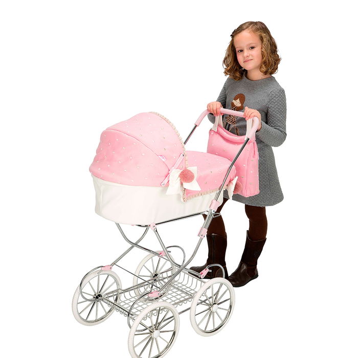 Muñecas Arias Coche Capota Reborn de Paris 42x72x93 cm con bolso