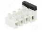 BM GROUP Bloque de bornas de alimentación blanco 450V 8 bornas