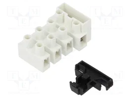 BM GROUP Bloque de bornas de alimentación blanco 450V 8 bornas