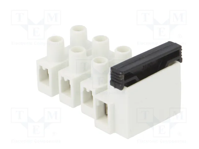 BM GROUP Bloque de bornas de alimentación blanco 450V 8 bornas
