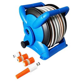 Riegolux Carro para Manguera de 15 mm x 20 m con Lanza
