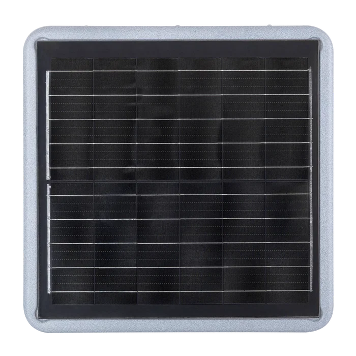 SolarTech Farola LED Solar Rectangular para Jardín 45W, Sensor Crepuscular, Mando a Distancia, IP65, Blanco Frío 6000K