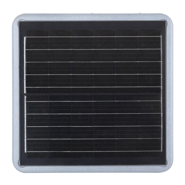 SolarTech Farola LED Solar Rectangular para Jardín 45W, Sensor Crepuscular, Mando a Distancia, IP65, Blanco Frío 6000K