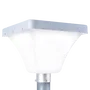 SolarTech Farola LED Solar Rectangular para Jardín 45W, Sensor Crepuscular, Mando a Distancia, IP65, Blanco Frío 6000K