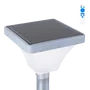 SolarTech Farola LED Solar Rectangular para Jardín 45W, Sensor Crepuscular, Mando a Distancia, IP65, Blanco Frío 6000K