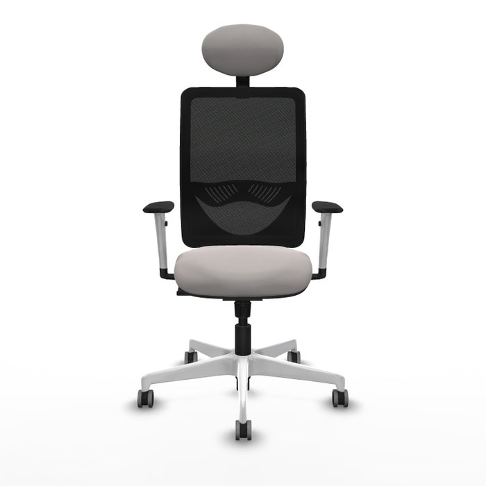 PIQUERAS Y CRESPO Silla de oficina Zulema con mecanismo Sincro, Blanco y Negro PIQUERAS Y CRESPO Silla de oficina Zulema con mecanismo Sincro, Blanco y Negro