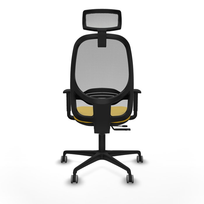 PIQUERAS Y CRESPO Silla de oficina Cilanco con mecanismo Sincro/Traslack, Amarillo y Gris PIQUERAS Y CRESPO Silla de oficina Cilanco con mecanismo Sincro/Traslack, Amarillo y Gris