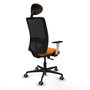PIQUERAS Y CRESPO Silla de Oficina Zulema Naranja y Negro