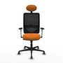 PIQUERAS Y CRESPO Silla de Oficina Zulema Naranja y Negro
