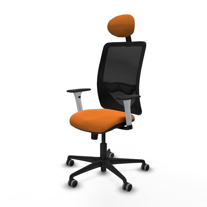 PIQUERAS Y CRESPO Silla de Oficina Zulema Naranja y Negro PIQUERAS Y CRESPO Silla de Oficina Zulema Naranja y Negro