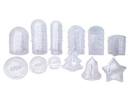 Innspiro Maxi Pack de Formas Navideñas de Plástico Transparente (46 unidades)