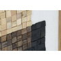 DKD Home Decor Cuadro de Madera Reciclada y Cristal Natural 42x4x62 cm