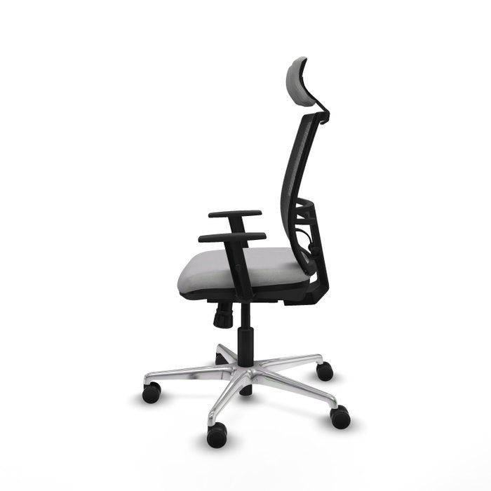 PIQUERAS Y CRESPO Silla de oficina Yunquera con mecanismo Sincro, Gris claro y Negro PIQUERAS Y CRESPO Silla de oficina Yunquera con mecanismo Sincro, Gris claro y Negro