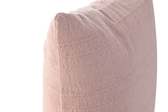 DKD Home Decor Cojín Urban Basic Colors Rosa Palo 45 x 45 cm (2 Unidades)