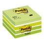 Post-It Cubo de Notas Multicolor 450 Hojas 76x76 mm Tonos Verde Pastel