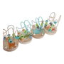 DKD Home Decor Juego de Laberinto de Animales en Madera, 4 Surtido