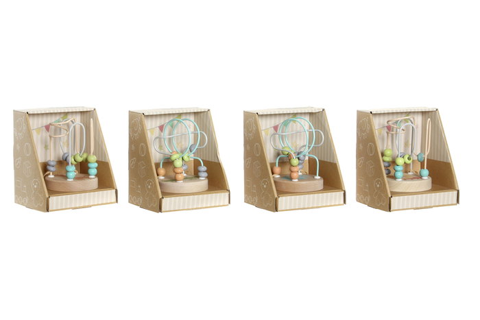 DKD Home Decor Juego de Mesa Educativo para Niños, Animales y Laberinto, Multicolor, Madera, 9 x 9 x 12 cm (4 Unidades) DKD Home Decor Juego de Mesa Educativo para Niños, Animales y Laberinto, Multicolor, Madera, 9 x 9 x 12 cm (4 Unidades)