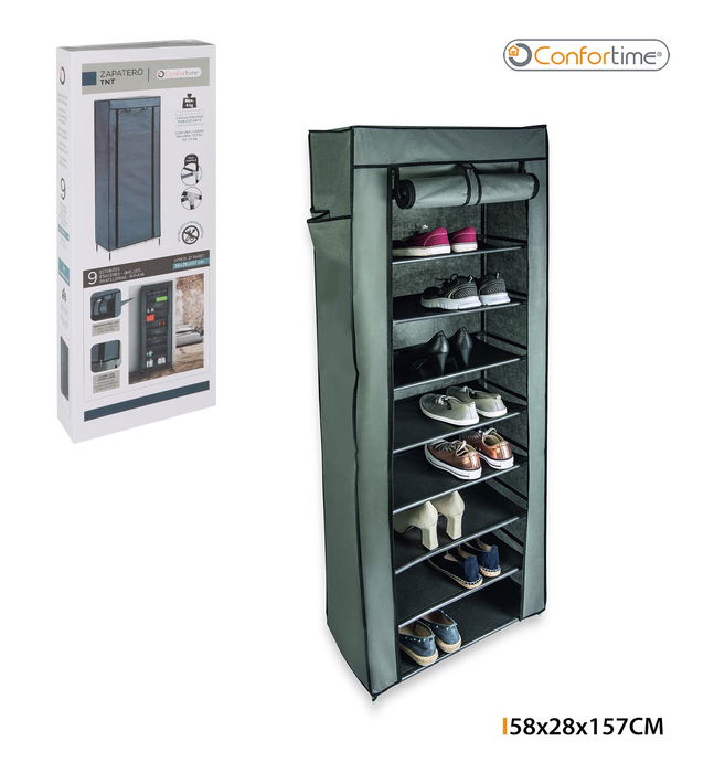 Confortime Zapatero de Entrada, Mueble con 8 Cajones, Dimensiones: 58.4 cm (Alto) x 24.7 cm (Largo) x 8.5 cm (Ancho), Peso 6.4 kg, Ideal para Organización del Hogar (3 Unidades) Confortime Zapatero de Entrada, Mueble con 8 Cajones, Dimensiones: 58.4 cm (Alto) x 24.7 cm (Largo) x 8.5 cm (Ancho), Peso 6.4 kg, Ideal para Organización del Hogar (3 Unidades)