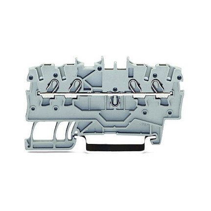 WAGO 2000-1405 Terminal de paso de 4 polos, 800 V, Negro WAGO 2000-1405 Terminal de paso de 4 polos, 800 V, Negro
