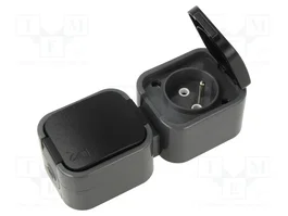 ABEX Tomacorriente de Alimentación AC 2P+PE 16A 250VAC