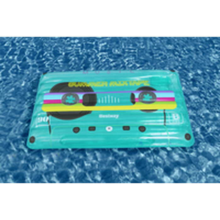 Bestway Colchoneta Hinchable Retro Cassette Multicolor 104x168 cm