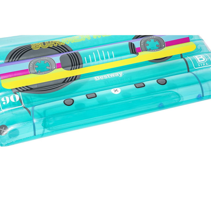 Bestway Colchoneta Hinchable Retro Cassette Multicolor 104x168 cm