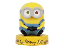 Wondee Lampara Minions Bob Icon Light - Figura Luminosa Oficial de Minions con Gafas y Mono Azul, Luz Ambiental para Dormitorio, Escritorio o Gaming