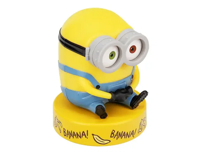 Wondee Lampara Minions Bob Icon Light - Figura Luminosa Oficial de Minions con Gafas y Mono Azul, Luz Ambiental para Dormitorio, Escritorio o Gaming