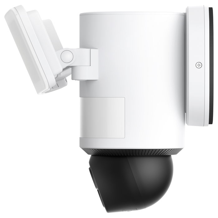 EUFY Floodlight E340: Cámara de Seguridad con Foco y Cámara Doble de 360°, 2000 Lúmenes, Wi-Fi, IP65, Compatible con HomeBase 3, Alexa, Sin Cuota Mensual