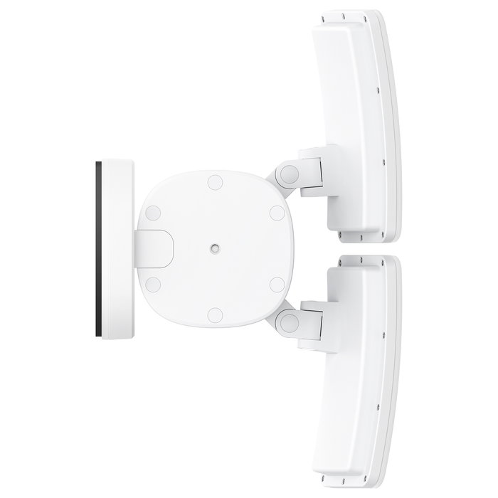 EUFY Floodlight E340: Cámara de Seguridad con Foco y Cámara Doble de 360°, 2000 Lúmenes, Wi-Fi, IP65, Compatible con HomeBase 3, Alexa, Sin Cuota Mensual