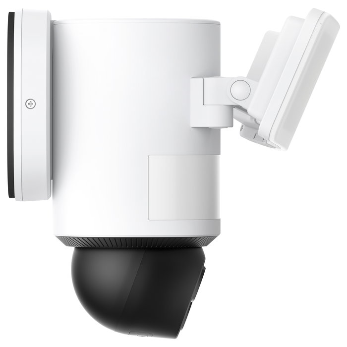 EUFY Floodlight E340: Cámara de Seguridad con Foco y Cámara Doble de 360°, 2000 Lúmenes, Wi-Fi, IP65, Compatible con HomeBase 3, Alexa, Sin Cuota Mensual