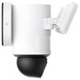 EUFY Floodlight E340: Cámara de Seguridad con Foco y Cámara Doble de 360°, 2000 Lúmenes, Wi-Fi, IP65, Compatible con HomeBase 3, Alexa, Sin Cuota Mensual