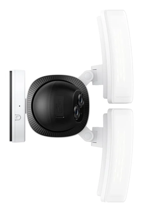 EUFY Floodlight Camera E340 con cámara doble, giro de 360° e iluminación de 2000 lúmenes